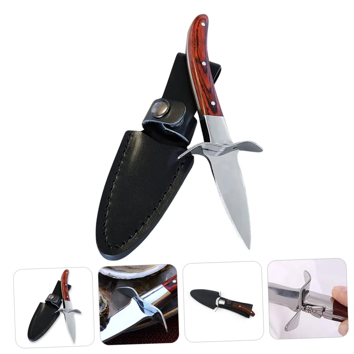 Cabilock Cuchillo De Cocina Para Ostras Herramienta Para Descascarar Ostras Abrazadera Para Descascarar Ostras Galletas De Langosta Removedor De Cáscara De Camarones Ostras Desvenador