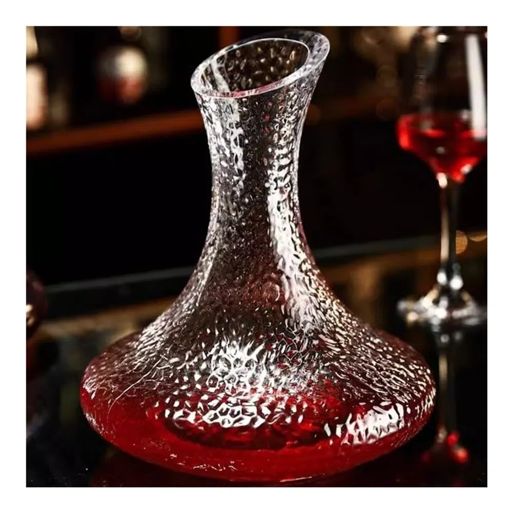 Licorera Juego de Tres jarras decantadoras de Vino Tinto Creativas de Cristal for el hogar.