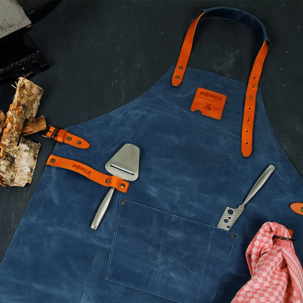 BOSKA Piel Delantal Mister Smith con Bolsillo, Jersey, Azul, 20 x 20 x 10 cm
