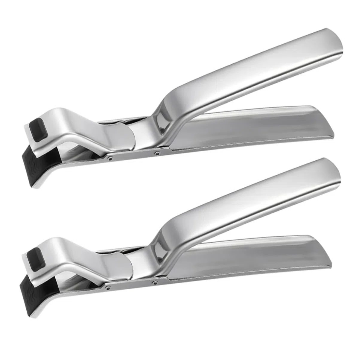 HEALLILY 2 Piezas Pinzas Anti-escaldaduras para Recipientes Pinzas de Acero Inoxidable para Cocinar Elevador Reutilizable para Platos para Sartenes para Hogares y Establecimientos