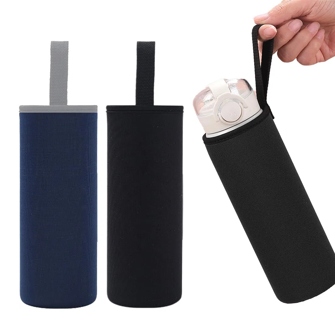 2 bolsas térmicas para botellas, bolsas para botellas, fundas térmicas para botellas de agua