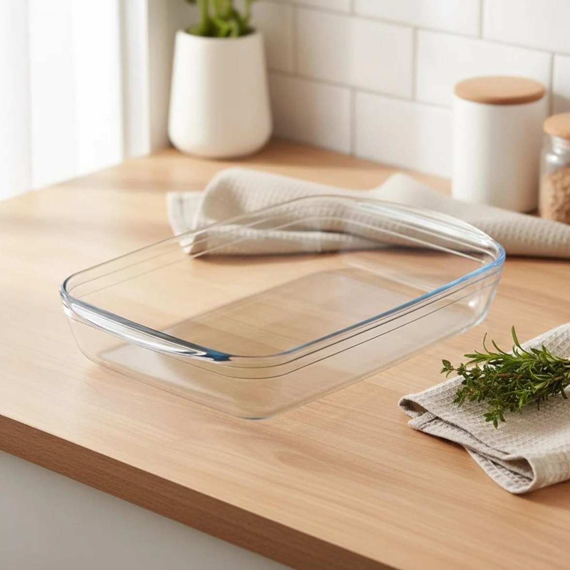 PYREX Classic Vidrio Fuente para Horno, Transparente, 4.69 cm