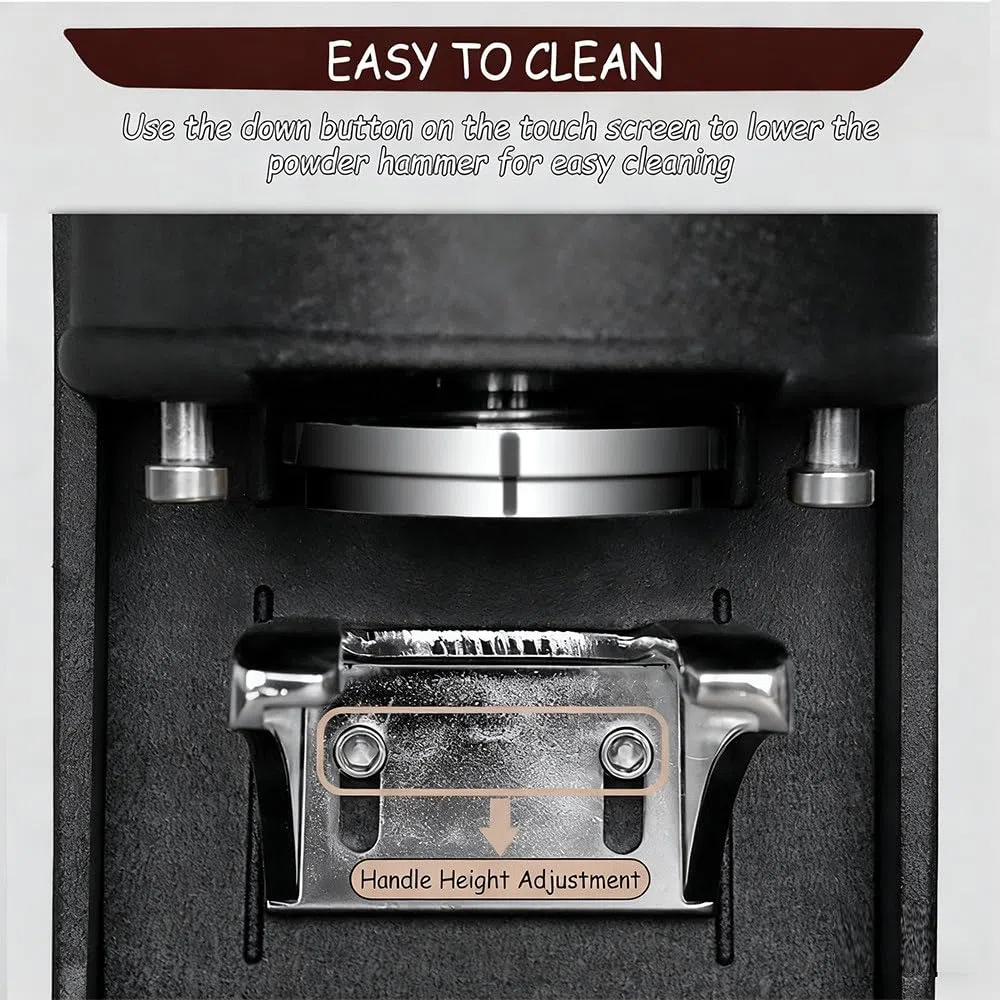 Estación Apisonamiento Espresso 58 mm prensador Ajustable 5-30 kg,prensador Profundidad Ajustable para Prensa Espresso,prensador portafiltro 58 mm para cafeterías,diseño fácil Limpiar Black