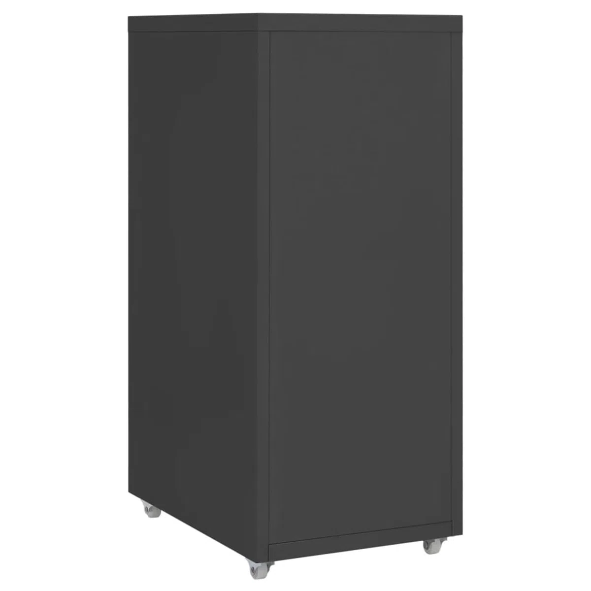 Gecheer Armario Archivador Armarios Metalico Cajonera Documentos Oficina Despacho Archivos Estudio Almacenamiento Muebles Estante Decoración Antracita 28x41x69 cm
