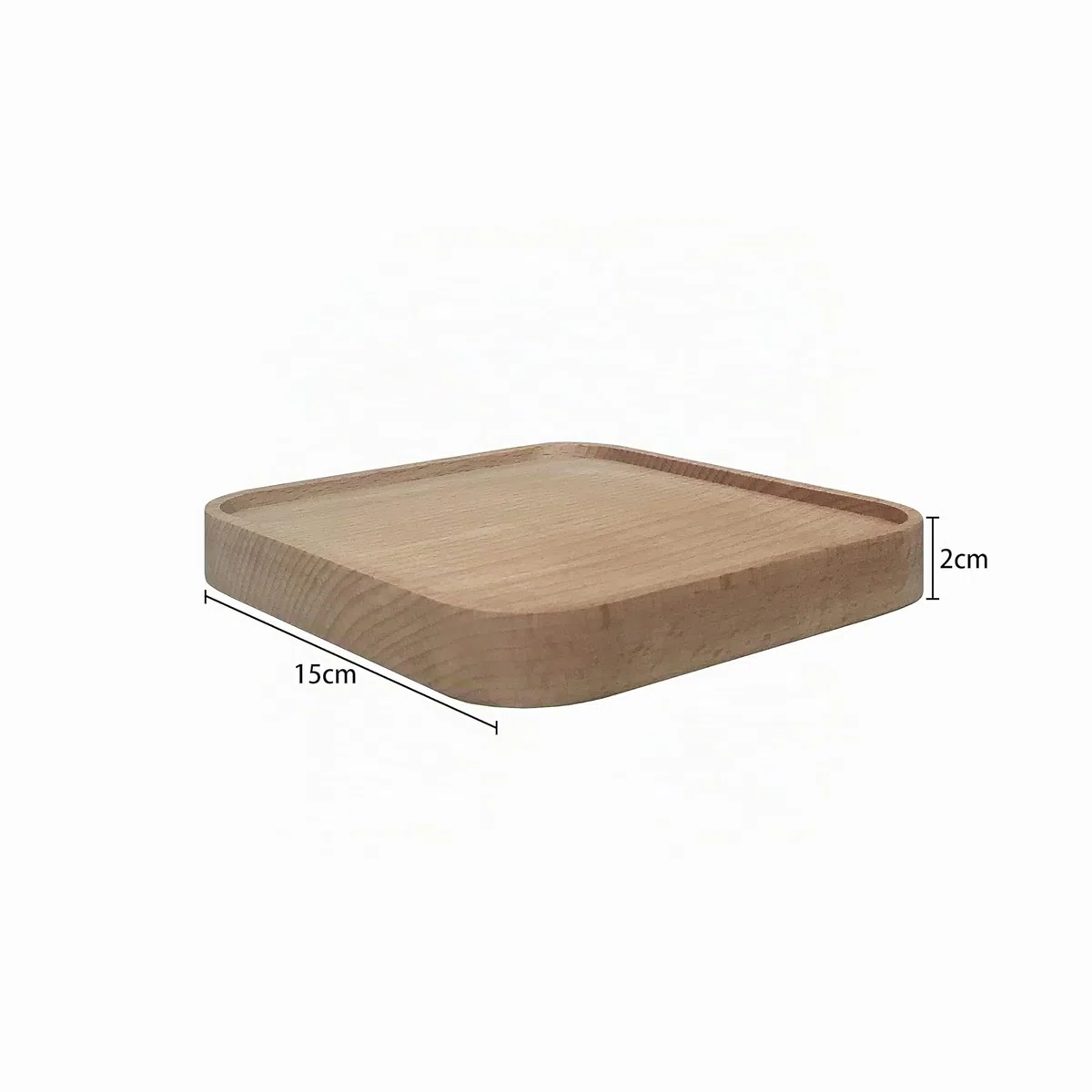 Raft Estantería de Pared Madera Cuadrados Baldas Flotante Estanterias de Pared Estante Colgante Mural Suspendida Exhibición para Plantas Vela Foto Decoracion Diseño Juego de 2 (Cuadrado 15cm)