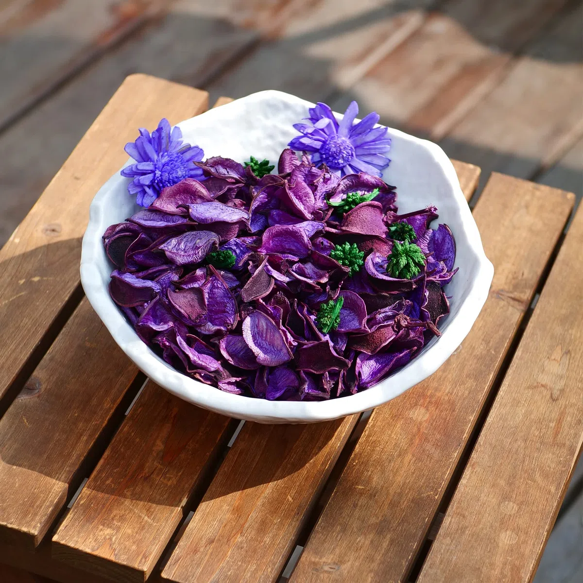 Qingbei Rina Potpourri Lavanda 2 Bolsas, 90g de Fragancia para otoño, Bolsa de popurrí, decoración de Flores, Aroma a habitación, jarrón de Invierno