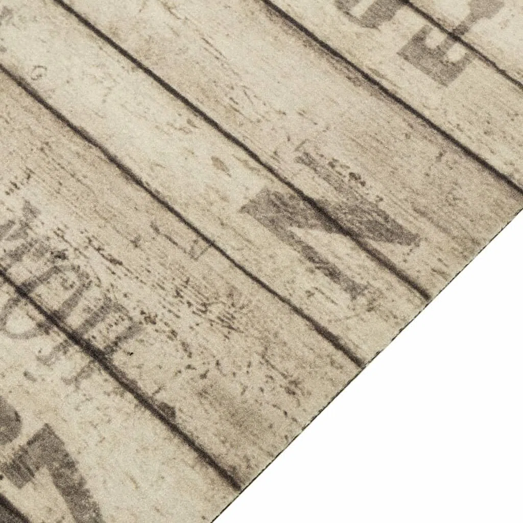 vidaXL Alfombra de Cocina Lavable, Alfombrilla Antideslizante, Felpudo de Puerta, Alfombra de Suelo para Pasillo, Terciopelo Estampado Valla