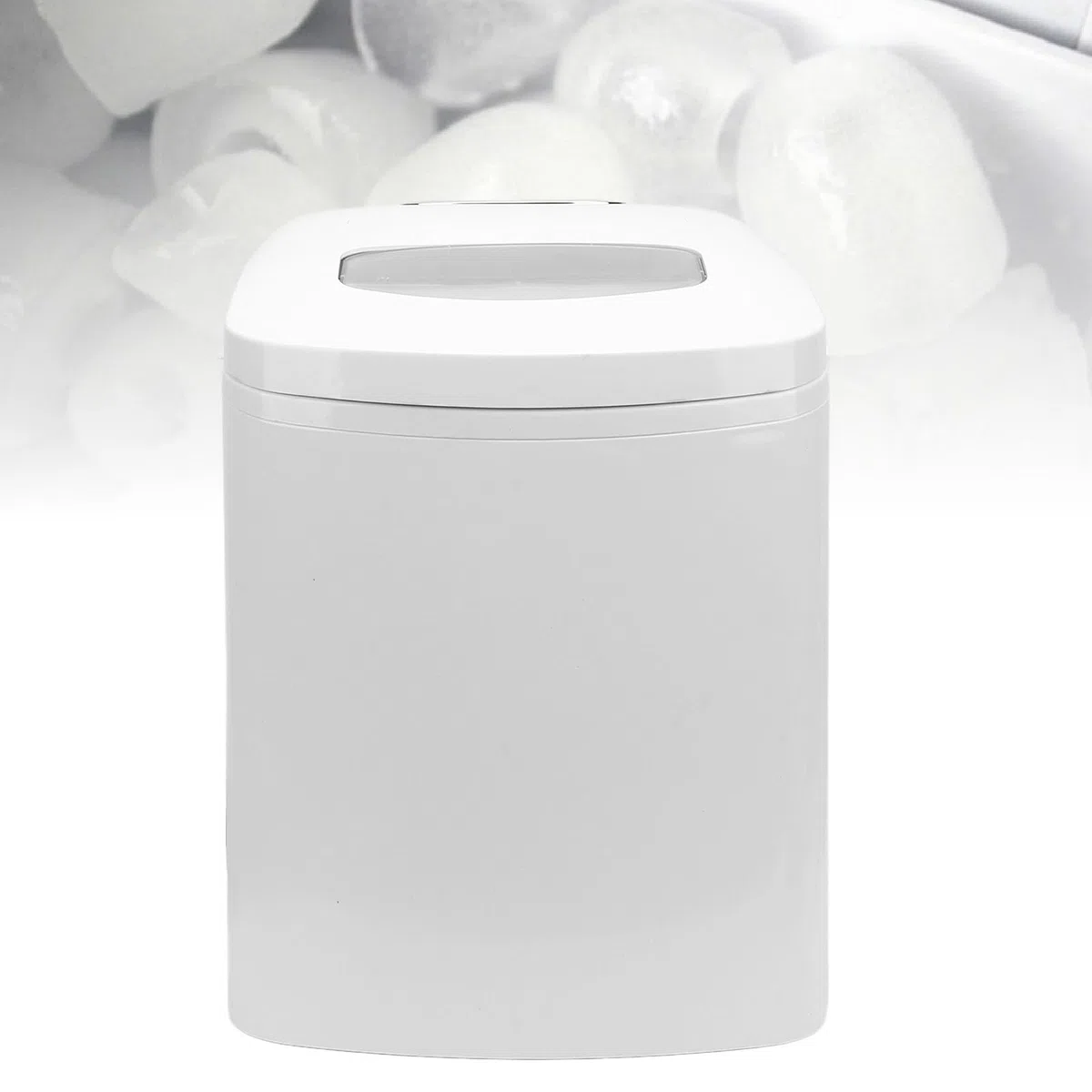 Annadue Pequeño Fabricante de Hielo, Máquina de Hielo de Encimera Portátil, Máquina Redonda de Fabricantes de Hielo, Automático Completo, Ahorro de Espacio, para Hogar, Cocina, (Enchufe