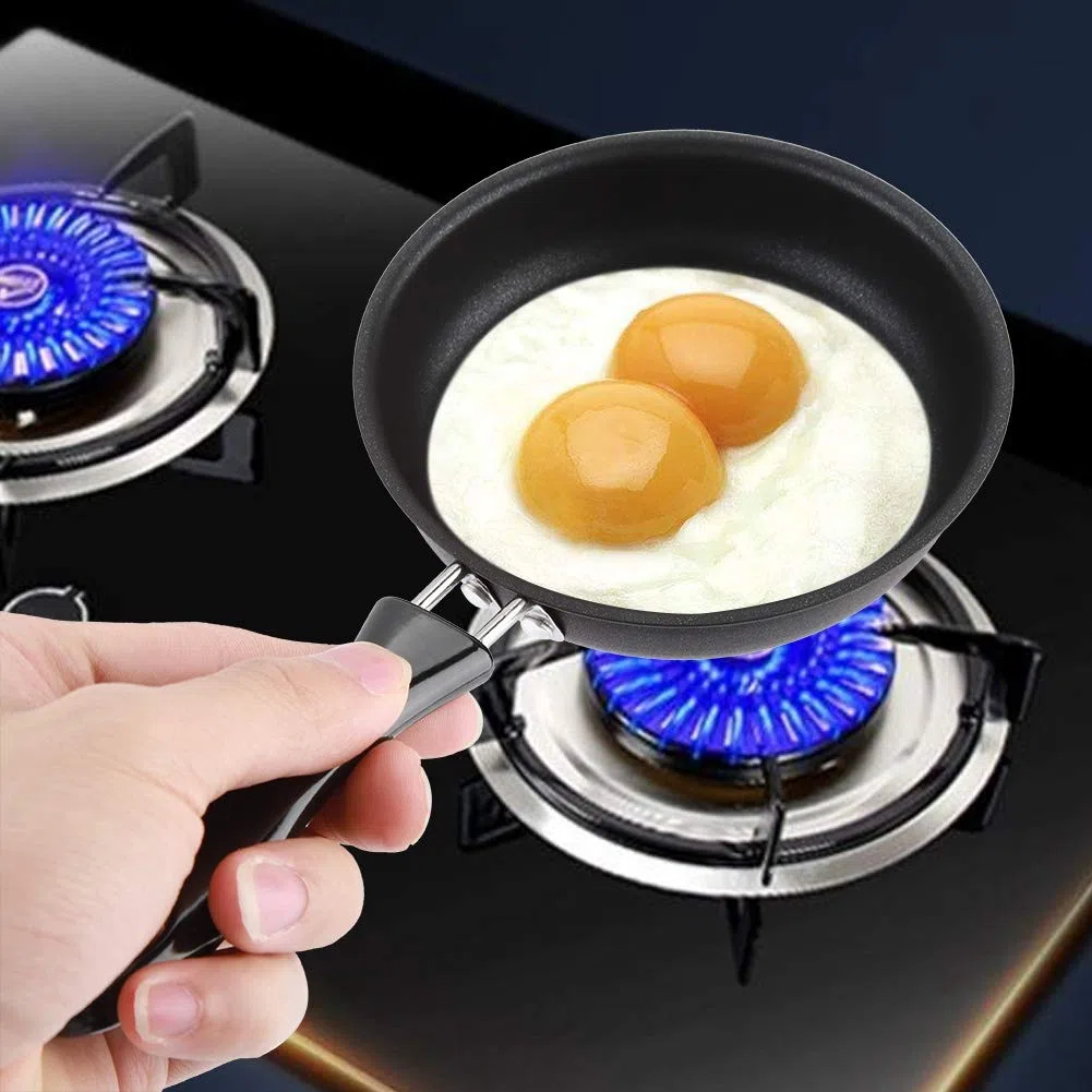 Mini Sartén Portátil Antiadherente de Inducción para Tortillas y Huevos Escalfados - Pequeña Cocina para Gas y Cocinas de Inducción