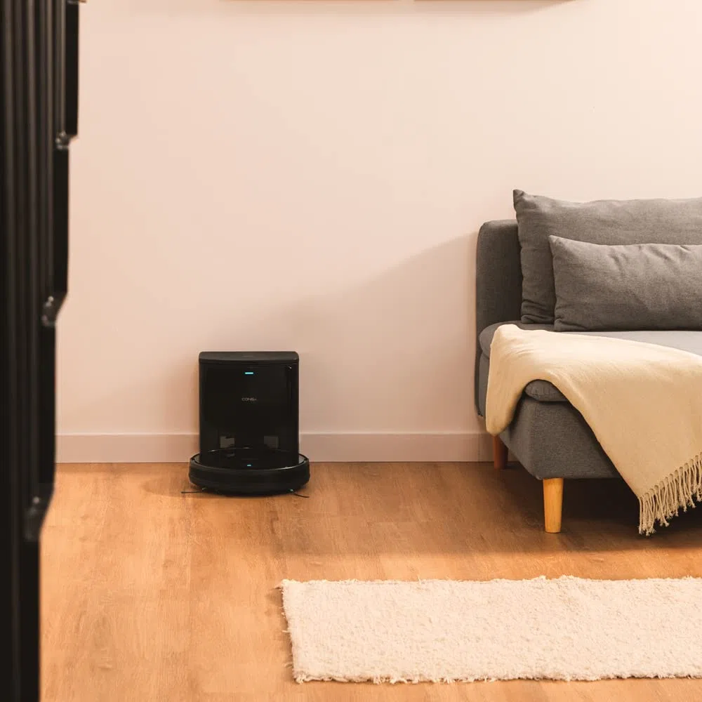 Cecotec Robot Aspirador con Base de Autovaciado Conga 2299 Ultra Home Genesis. Tecnología Giroscópica, 2100 Pa, App, Cepillo Multifunción, Alexa, Depósito Mixto, Capacidad 3 litros, para Suelo Duro