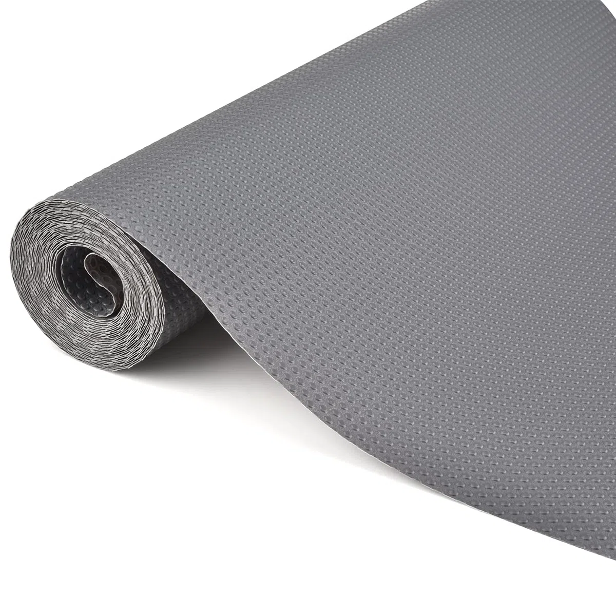 45x500cm Protector Cajones Cocina EVA Plastico Forro de Cajón Estera del Refrigerador Estantes el gabinete Estera No Adhesiva Antideslizante Impermeable Cuttable Reutilizable (Gris)