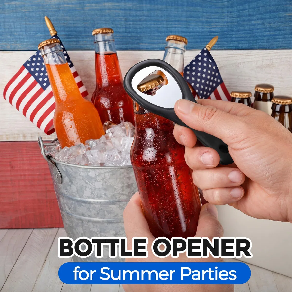 100 abridores planos de botellas de cerveza a granel de 3.8 x 1.9 pulgadas para hombres y mujeres, camareros, llaves de cerveza, latas de refresco, mini velocidad para cocina, bar o