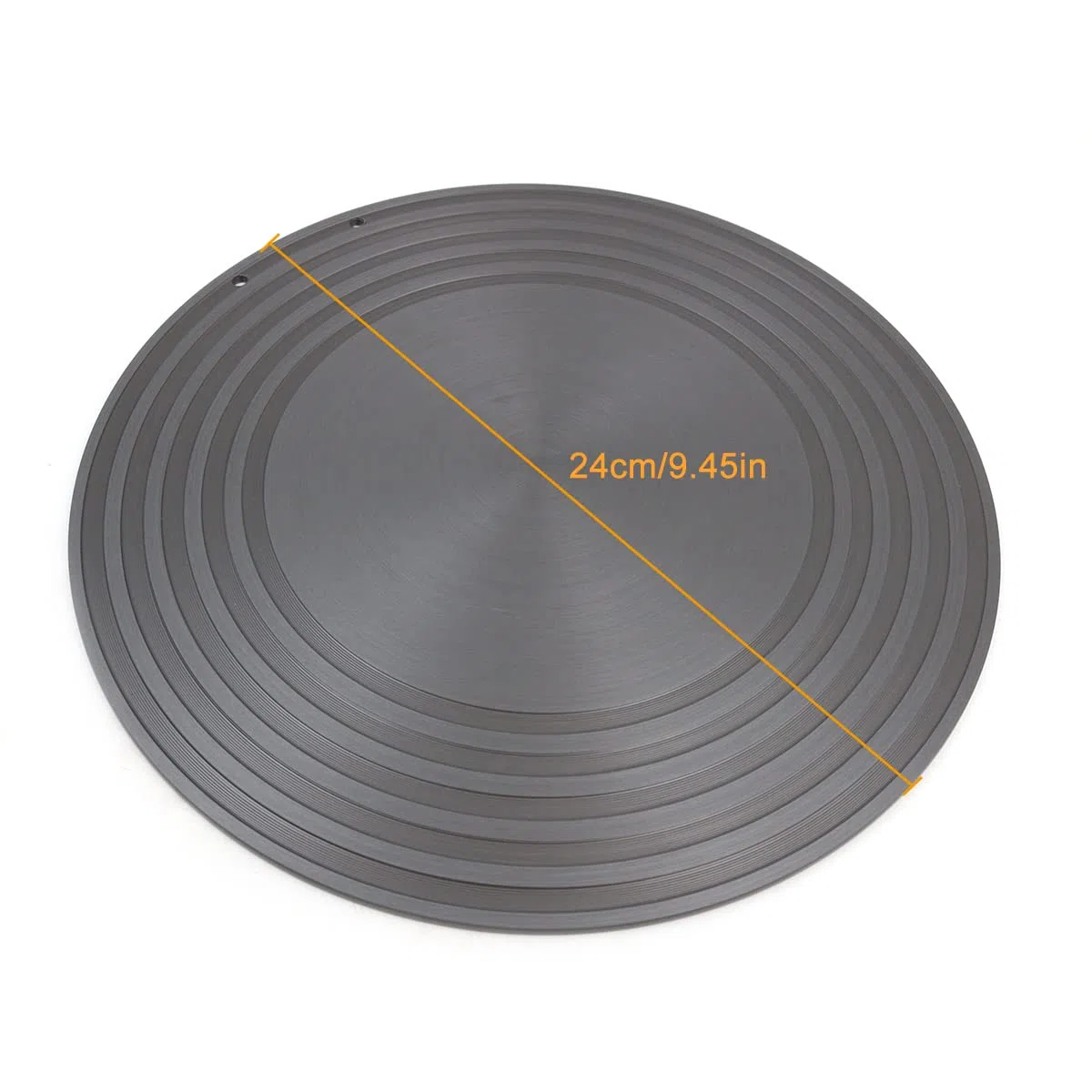 Placa conductora de Anillo de Cocina de Gas de Aluminio, Placa de conducción de Calor con asa, difusor de Calor Circular, Negro Anti-Quemaduras en la Parte Inferior de la Olla Utensilios