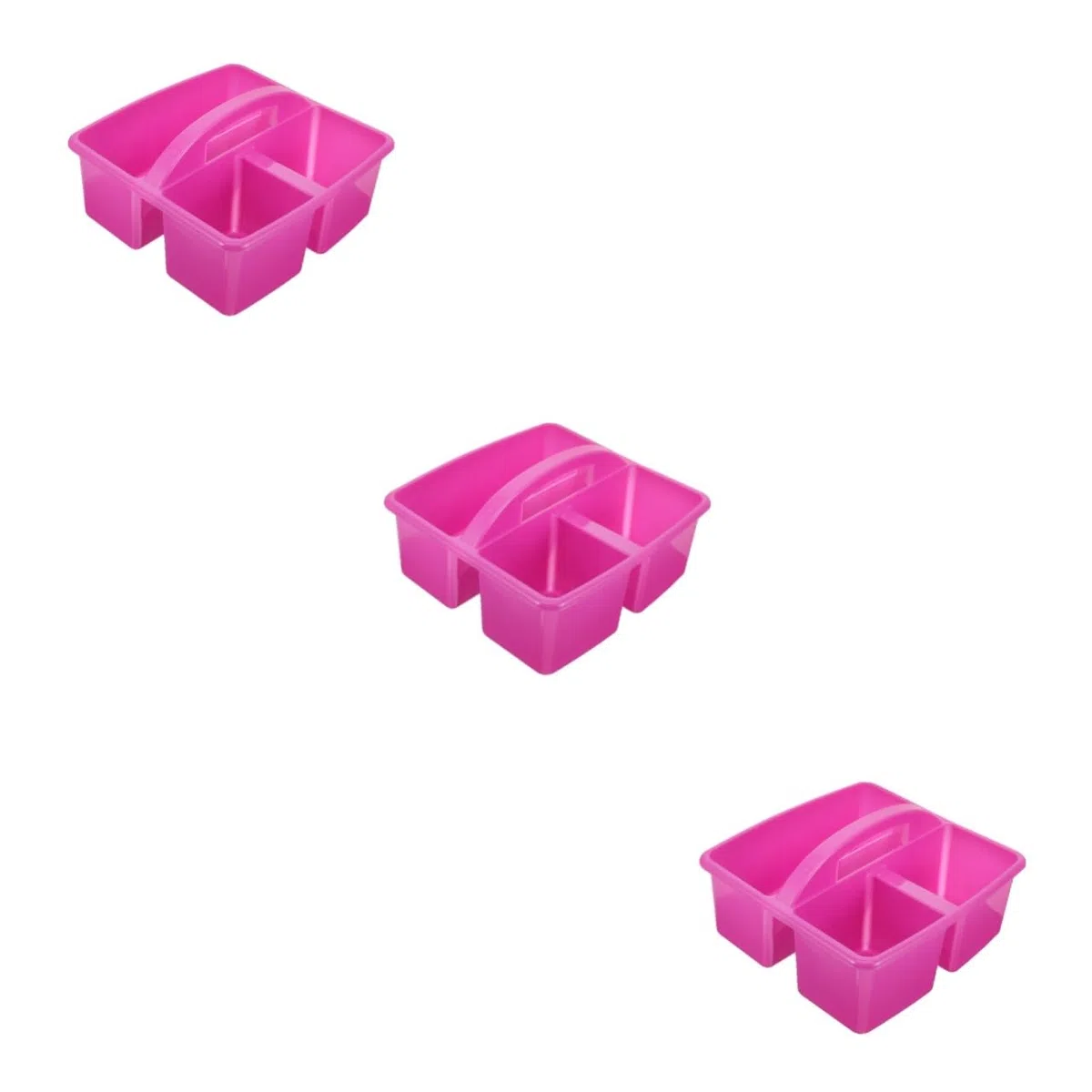 OUNONA 3 Piezas Cesta De Herramientas De Limpieza Cestas Organizador Contenedores De Papeleria Cesta De Artículos Diversos Canasta De Productos De Belleza Púrpura El Plastico
