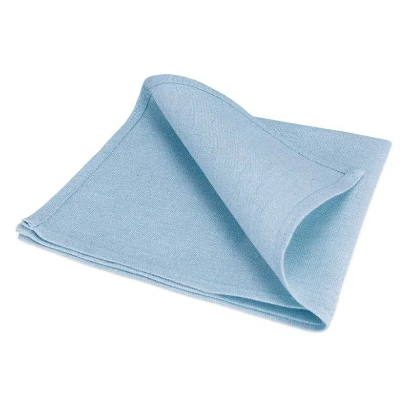 Servilletas de tela azul claro, 100 unidades, 40 x 40 cm, algodón