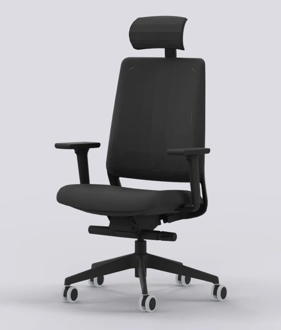 Silla de Oficina ergonómica Negra Top Gama Profesional Sense Silla o sillón de Escritorio