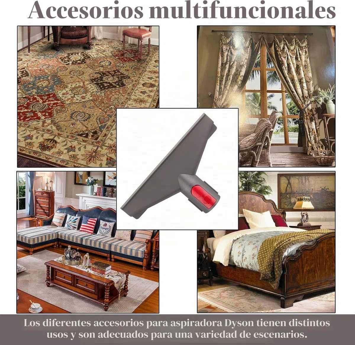 Juego 6 accesorios para cepillo Dyson con de manguera extensible boquilla para juntas para Dyson GEN5 G5 V15 V12 V11 V10 V8 V7 limpiar juntas esquinas,Pies cama animales y sofás de limpieza rápida