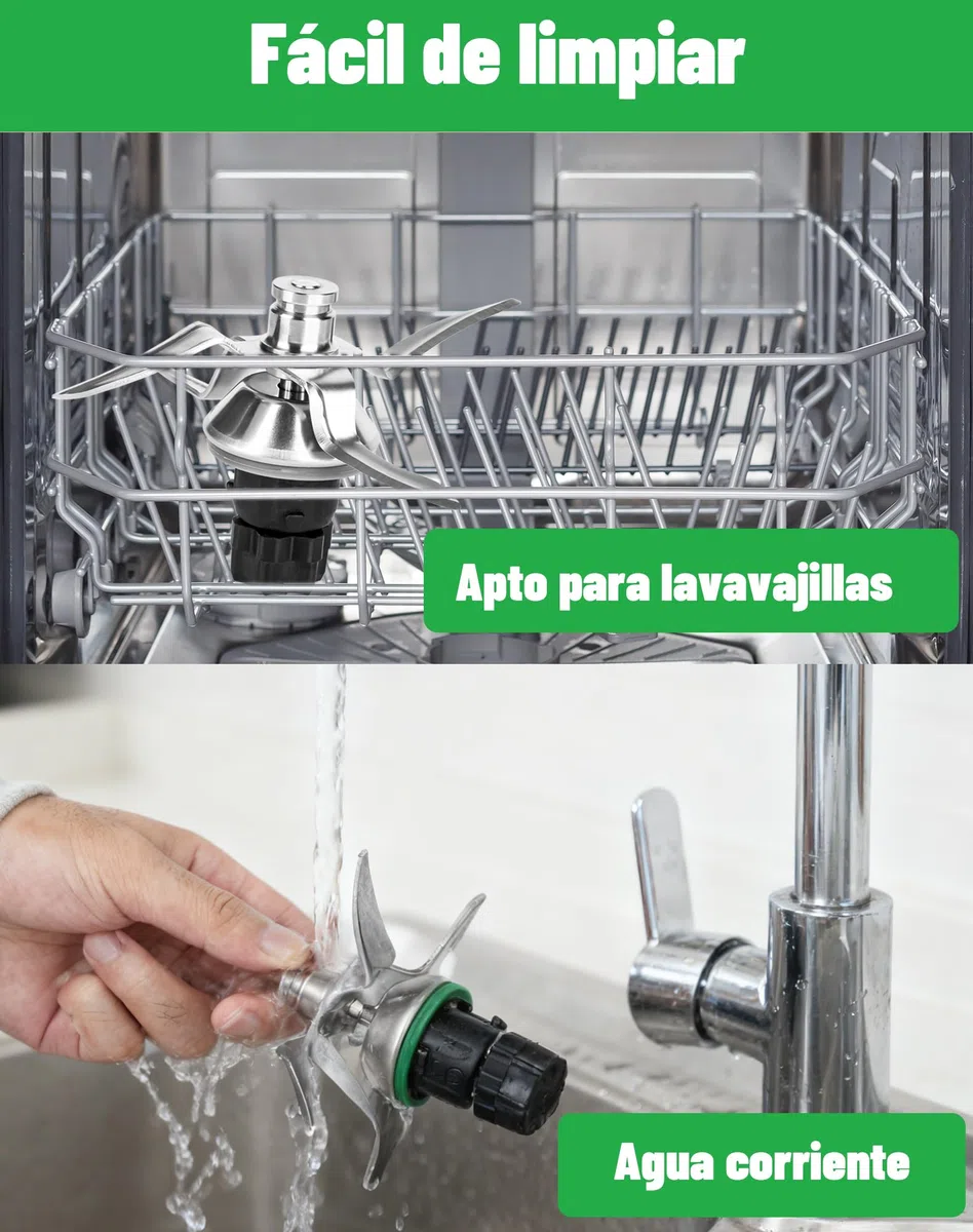 Cuchilla TM5 Cuchillas para Thermomix TM5 TM6 Cuchillos de Repuesto con Junta para Vorwerk Thermomix TM5 Cuchilla de repuesto de Acero Inoxidable Acessório & Recambio para Bimby TM5 TM6 Robot