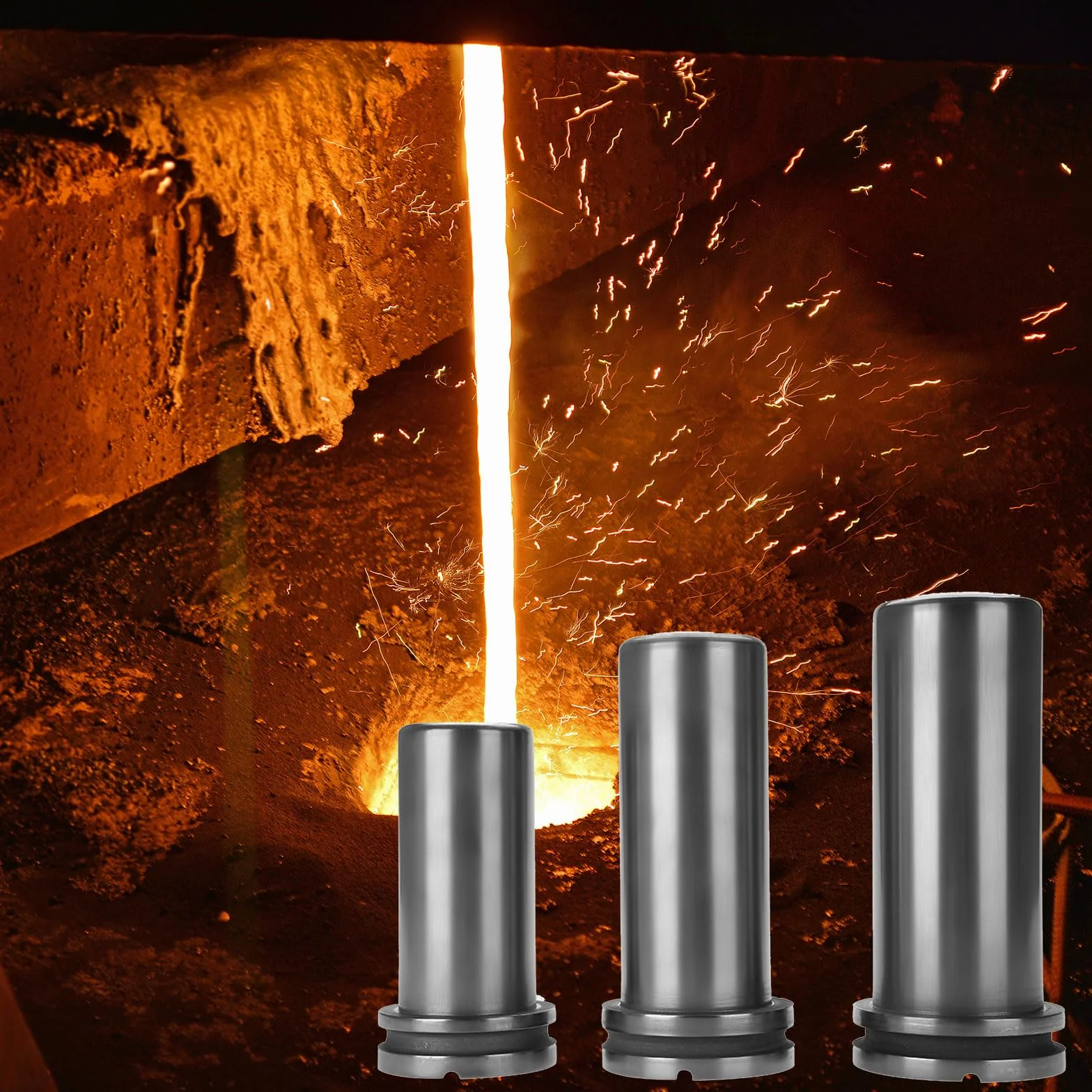 Crisol de grafito de 1 kg, 2 kg, 3 kg, molde de lingote de fusión para oro, plata, latón, aluminio, hornos de fundición de joyas, herramienta de fundición de oro eléctrico
