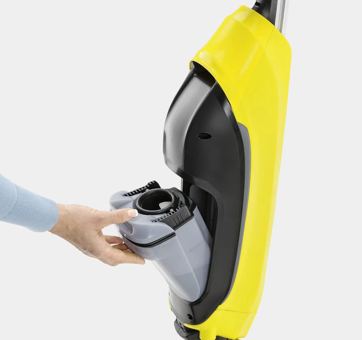 Kärcher Fregona Eléctrica FC 5 Con cable, máxima comodidad en la limpieza de suelos duros, elimina la suciedad en un solo paso, secado rápido