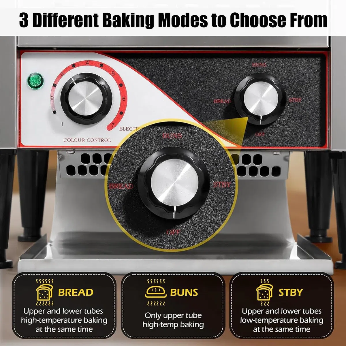 Tostadora Comercial De Cinta Transportadora, 150/300/450 Rebanadas/Hora, Tostador de Cinta Doble,para Restaurantes, con 7 Niveles De Tostado, para cruasán de Bagel 150