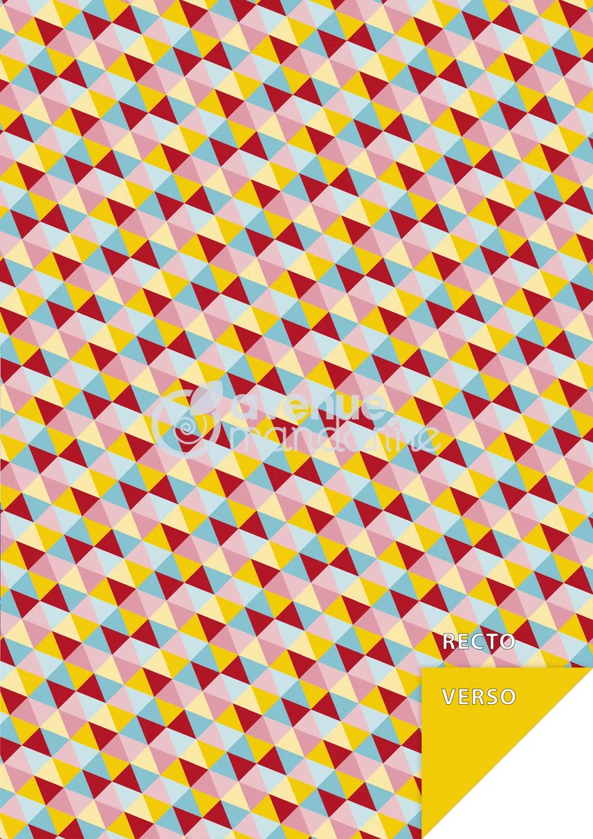 AVENUE MANDARINE - 96 hojas impresas con motivos geométricos - Ocio creativo, scrapbooking y DIY - 24 diseños decorativos x 4, doble cara - A4, 21 x 29,7 cm 80 g - CC058C Paper Pack Geometric