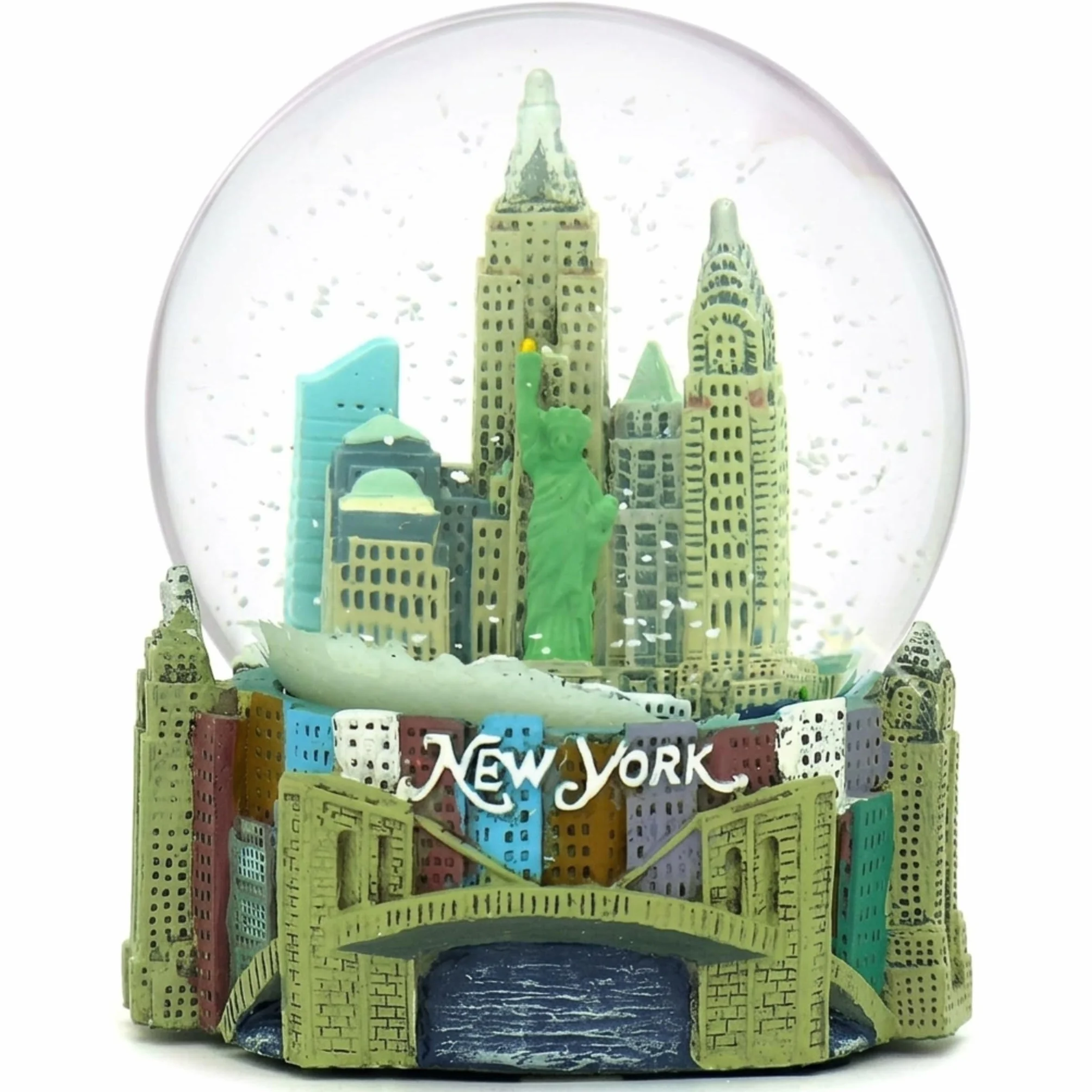 Skyline New York City - Globo de Nieve de Recuerdo, 3.5 Pulgadas de Alto, 65 mm