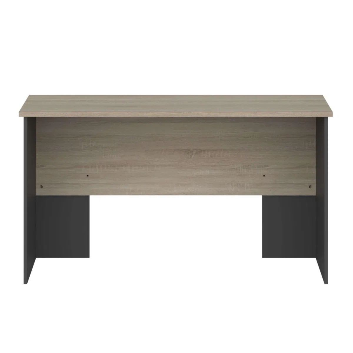 Miroytengo Mesa de Escritorio Oficina Nibis Estilo Industrial Color Roble Sonoma y Gris Antracita 140 cm