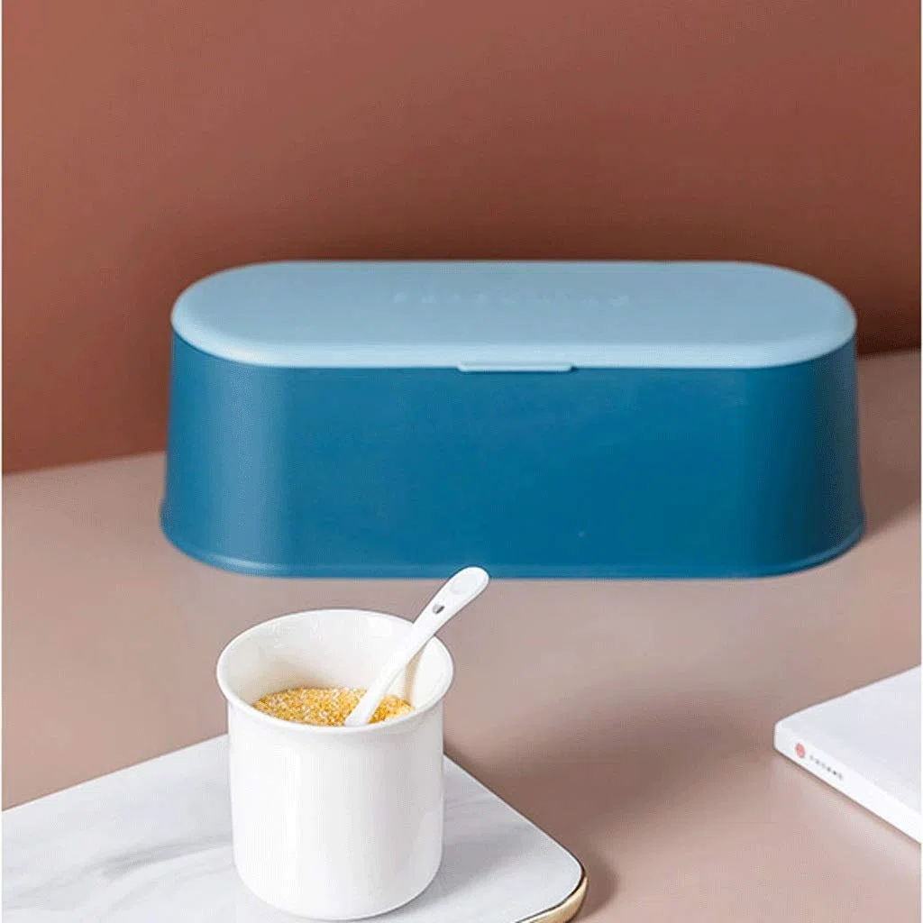 XYNSNDB GaRcan Juego de Caja de condimentos para Especias, Sal, azúcar, vinagrera, Recipiente para Cocina, Botellas de condimentos de Acero Inoxidable con Tapa (Color: B) (A)