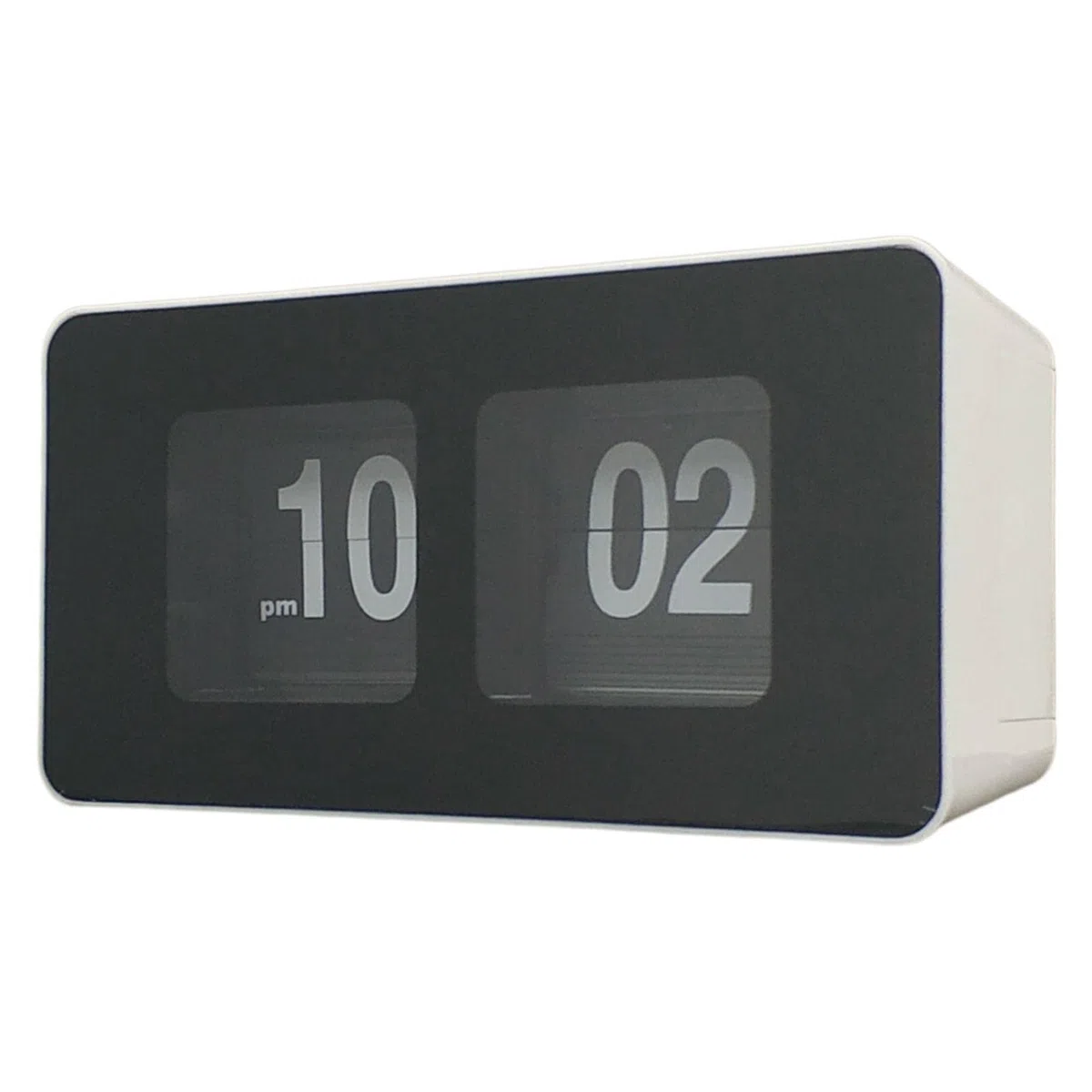 Reloj de Escritorio con Tapa Automática, Digital, Funciona con s, para Archivos de Mesa, Relojes de Página, Sin, Barrido Silencioso para Do, Blanco, Individual