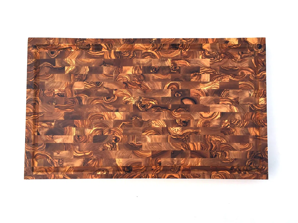 The Bigchef Mosaicmood - Tabla de cortar (rectangular, con surco para jugo, 50 x 30 cm (+/- 1 cm), alta calidad