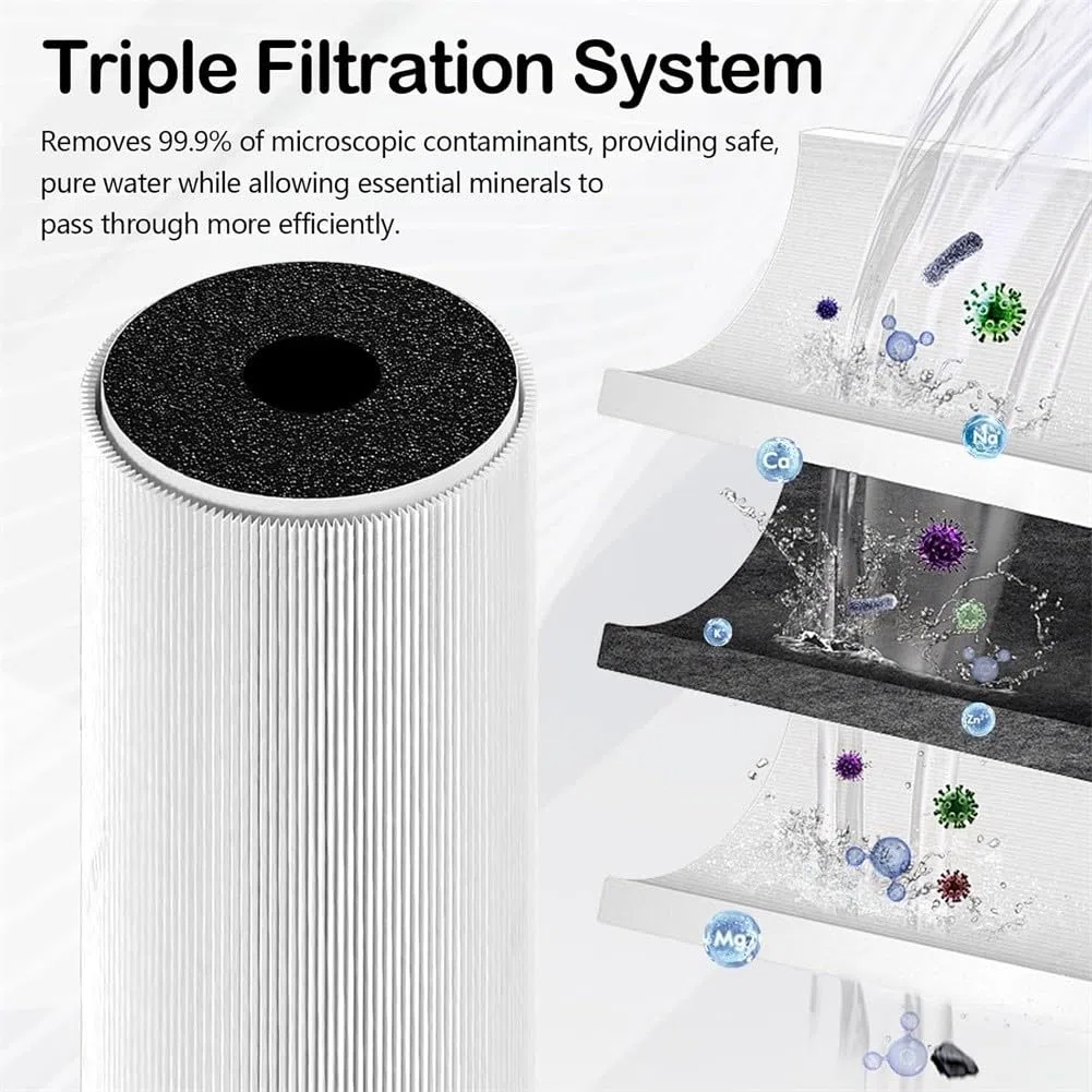 Cartucho de filtro de agua eSpring E3, filtración de 3 etapas con tela no tejida, precisión 02, volumen de 5000 L