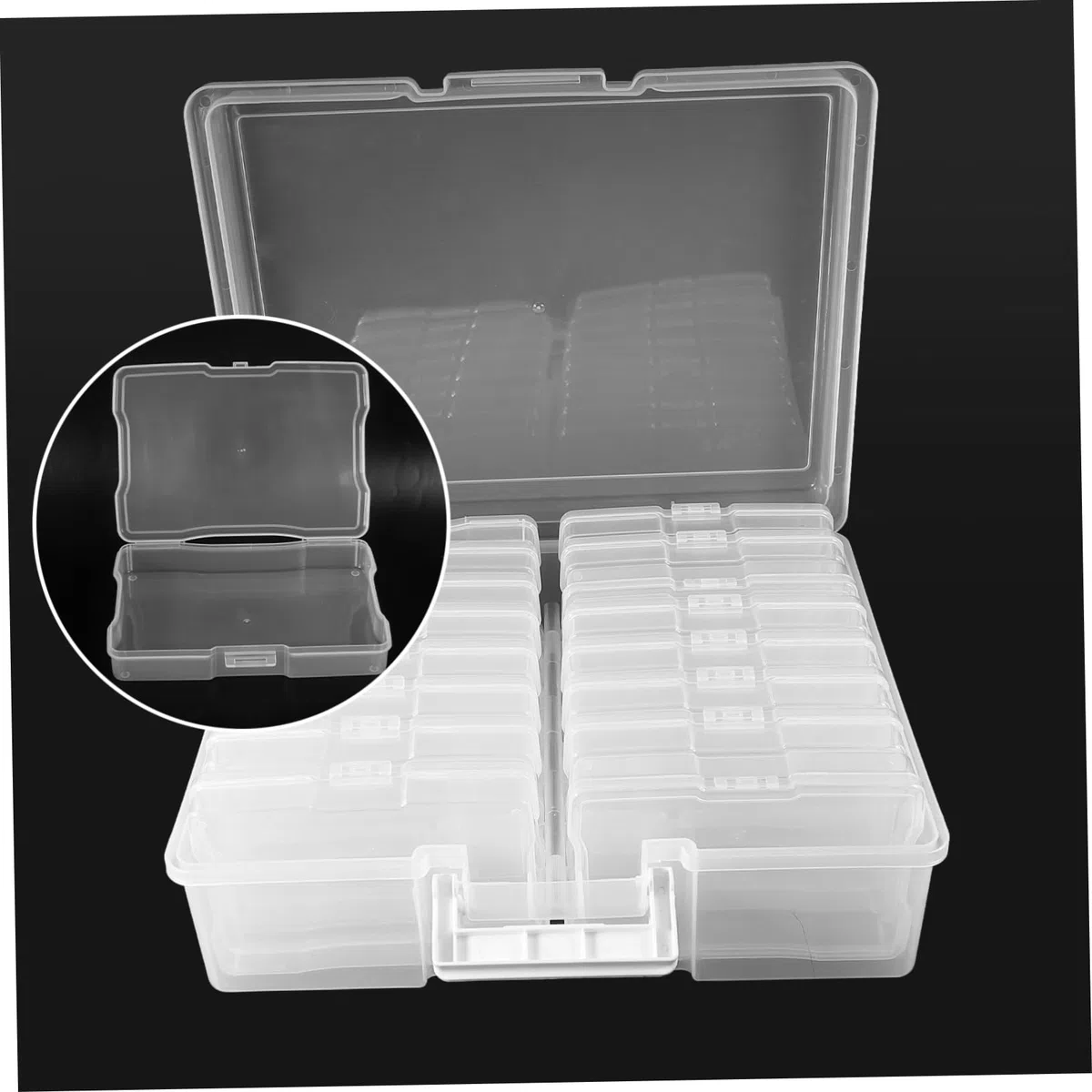 Cabilock Cajas De Almacenamiento De Fotografías De 4 X 6 Pulgadas Con Bordes Lisos Y Redondeados Fáciles De Abrir Llenar Y Cerrar Para Servir Toda La Vida