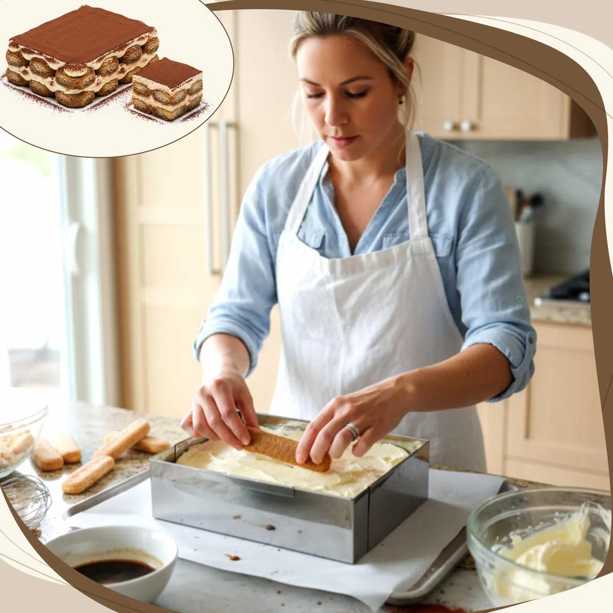 Blushtier Juego de 13 moldes de tiramisú extensibles rectangulares para tartas, moldes ajustables de acero inoxidable para mousse de 45,7 x 33,0 x 10,2 cm con raspador de pergamino para hornear