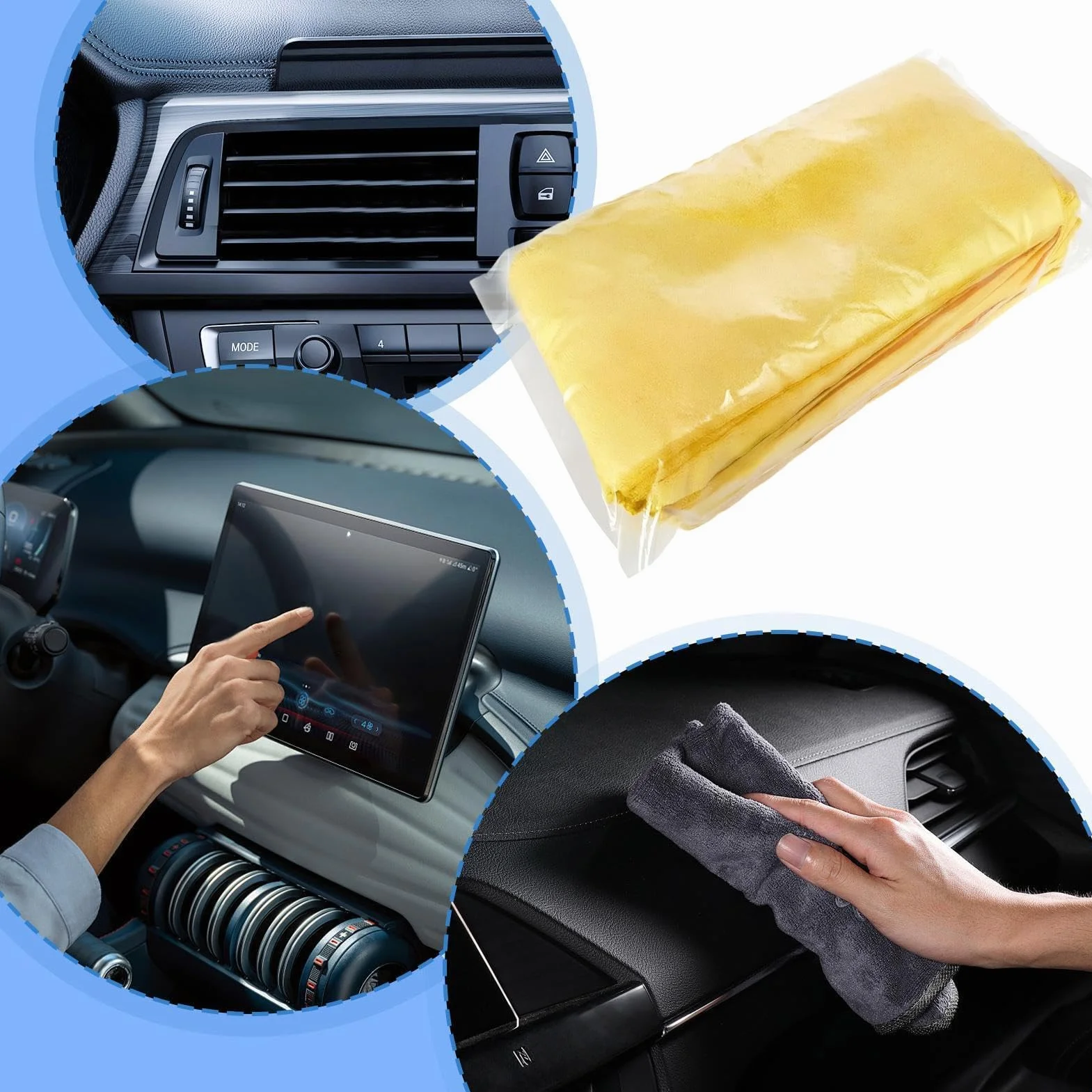 Genérico Toallas de Microfibra 24 Paños Limpiacoches sin Rayas | Paños Limpiadores De Vehículos para Conductores, Detallistas, Inquilinos, Hogar, Oficina, Cocina, Baño, Sedanes, SUV
