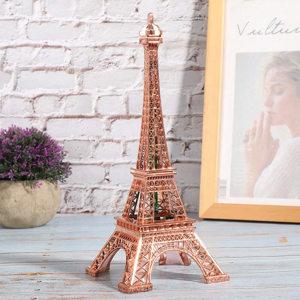Réplicas De La Torre Eiffel, Lampe De La Tour Eiffel, Luces De Pared, Torre De Luz LED Luminosa Hermosa Decoración del Hogar Modelo De Metal Artesanía Regalo Ornamento