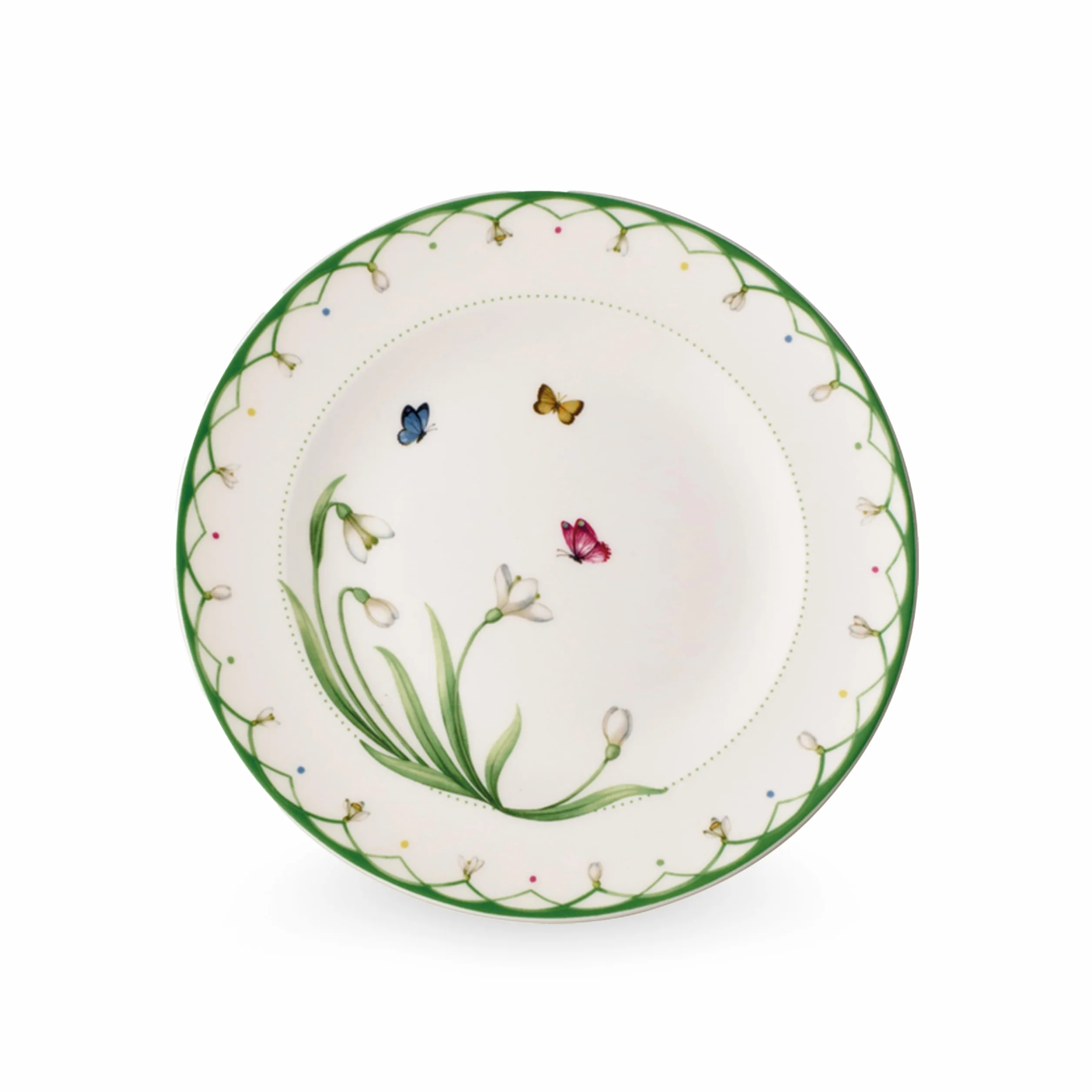 Villeroy & Boch Colourful Spring Plato de desayuno (22 cm), Porcelana Premium, Blanco/Multicolor