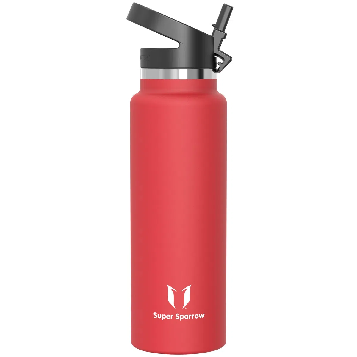 Super Sparrow Botella de Agua Acero Inoxidable - Botella Termica Boca Ancha con Paja 1.5L - Sin BPA, para Gimnasio, Deporte, Oficina, Yoga, Ciclismo