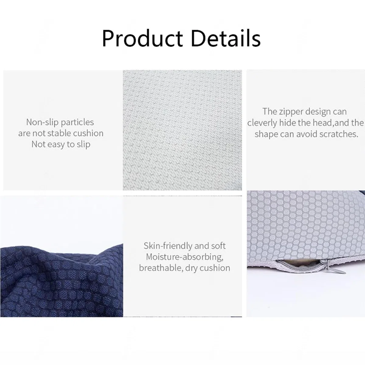 Cojines para aliviar la presión en los glúteos, cojín ortopédico para sentarse, lavable y ergonómico, almohada para el coxis para estar sentado durante largas horas en la oficina o el coche, color a