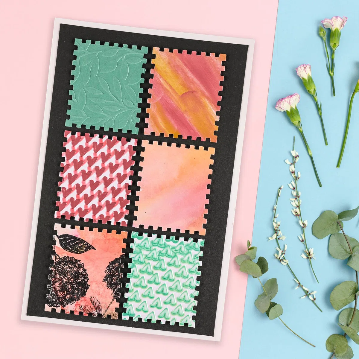 Vaessen Creative Heavy-Duty Perforadora Sello Postal - 5,3 x 6,4 cm - Cortadora y Troqueladora para Manualidades - Tarjetas, Papel Retráctil, DIY, Álbumes de Recortes y Invitaciones