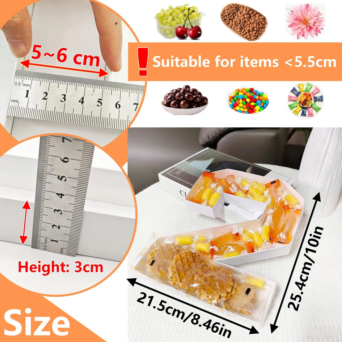 Hayaww Caja De Dulces Digitales Números De Cumpleaños Caja De Dulces Digital Mache Bandeja con Forma De Números Letras Cartón para Charcutería Números Cartón para Rellenar Cajas De Numeros Papel (2)