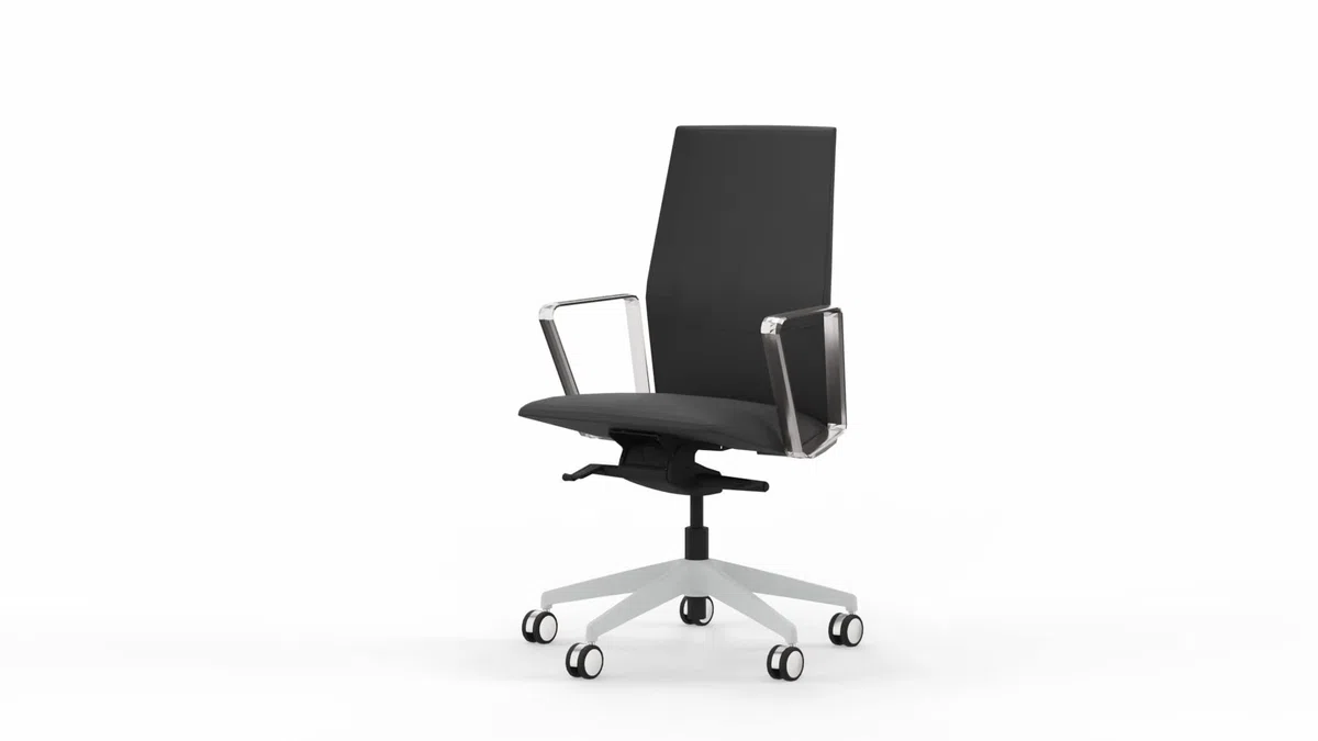 Sillón de Oficina de diseño Top Gama Profesional Allure Color Negro Silla Profesional de Escritorio