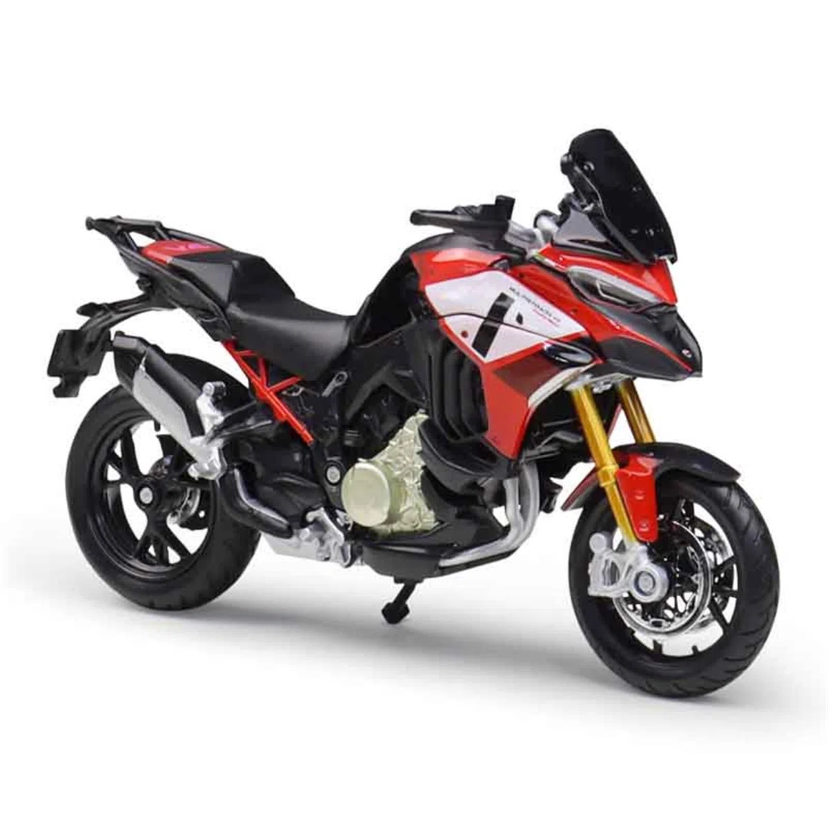 para Ducati Multistrada V4 V 4 Motocicleta Pesada De Aleación Simulada Modelo 1:18