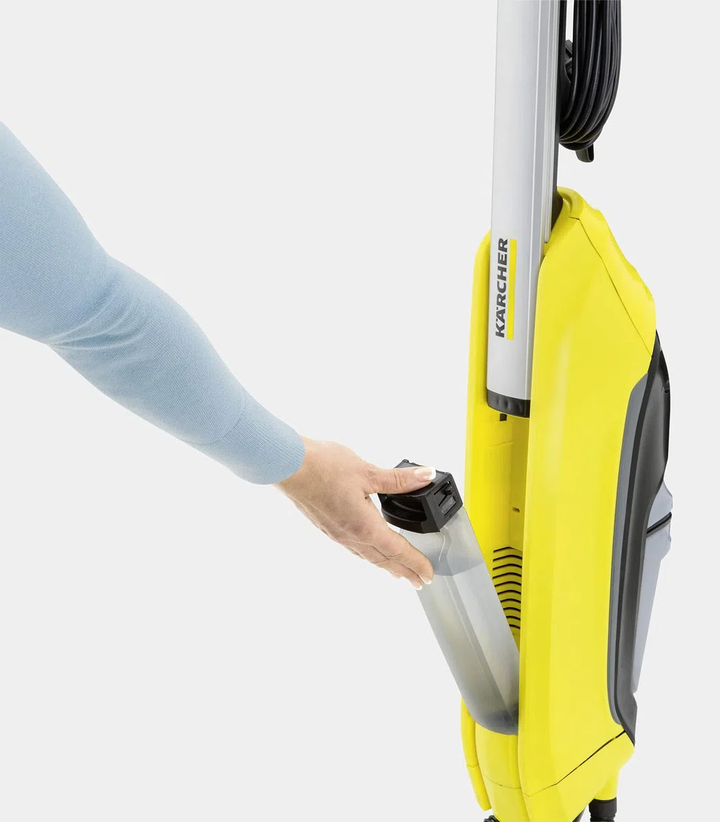 Kärcher Fregona Eléctrica FC 5 Con cable, máxima comodidad en la limpieza de suelos duros, elimina la suciedad en un solo paso, secado rápido
