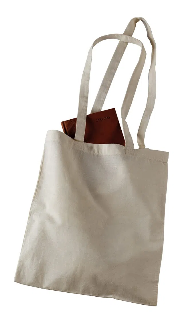 Bolsa Tela 100% Algodón Biodegradable,Lavable,Reutilizable-Asas Largas de 75 cm.Ropa,Manualidades,Alimentos,Verduras, ir de compras,Medidas 38x42cm,Densidad 145gr/m2,Natural (Pack 40 pcs)