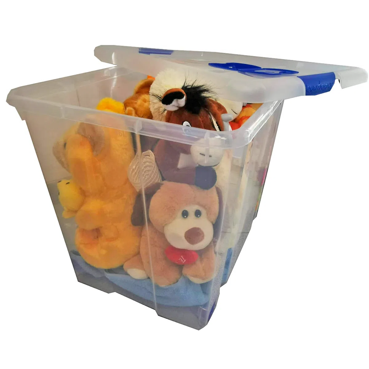Acan Tradineur - Pack de 6 cajas de almacenaje, de 46 x 61,5 x 43 cm, nº 8, con capacidad de 86 litros con tapa y ruedas para organización del hogar, baúl organizador(46 x 61,5 x 43 cm, Pack de 6)