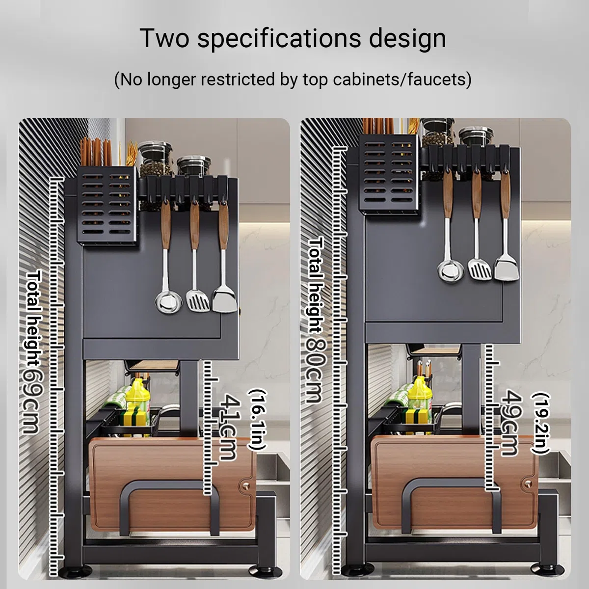 Escurridor de platos, organizador de cocina de 2 niveles con cubierta para platos, vasos, cuencos y cubiertos, diseño que ahorra espacio