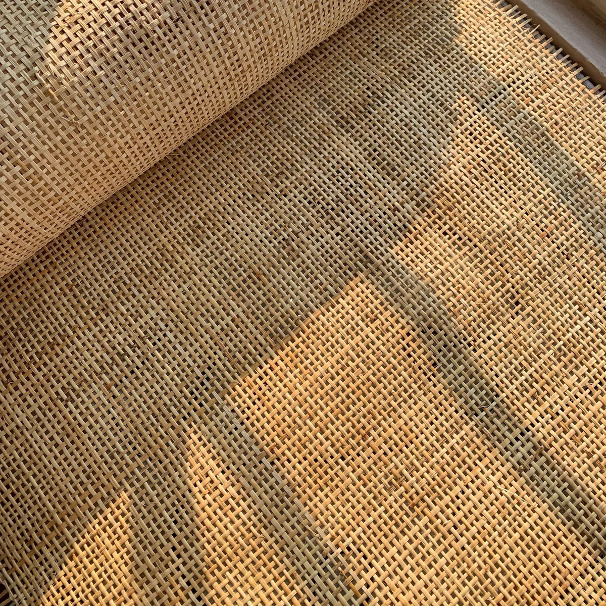 Rejilla Mimbre Natural 65 x 100cm, Ratan Rollo Mimbre, Mimbre Rollo, Rattan, rollo ratan, Ratan Natural por Metros, Rollo de Mimbre para Muebles, Silla ratan Aparador Cabecero Zapatero Armario ratan