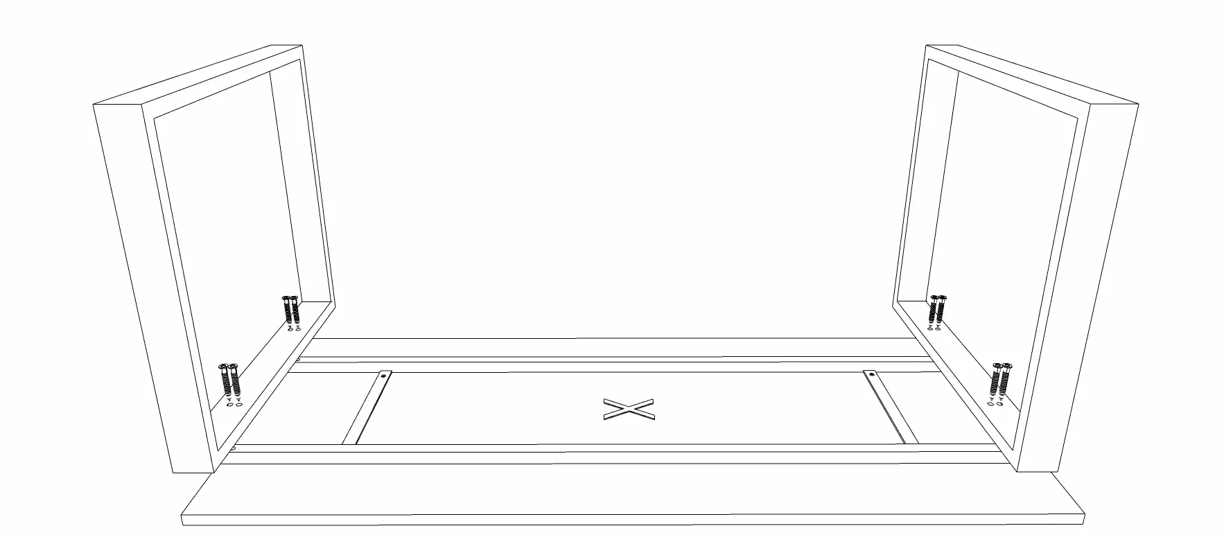 Mesa de Oficina con Estructura de Marco Cerrado Gris Grafito, para teletrabajo, despachos, Sala de Estudios y Ordenadores. con Gran amplitud para Dar más Comodidad. (Roble Azabache, 160x80)