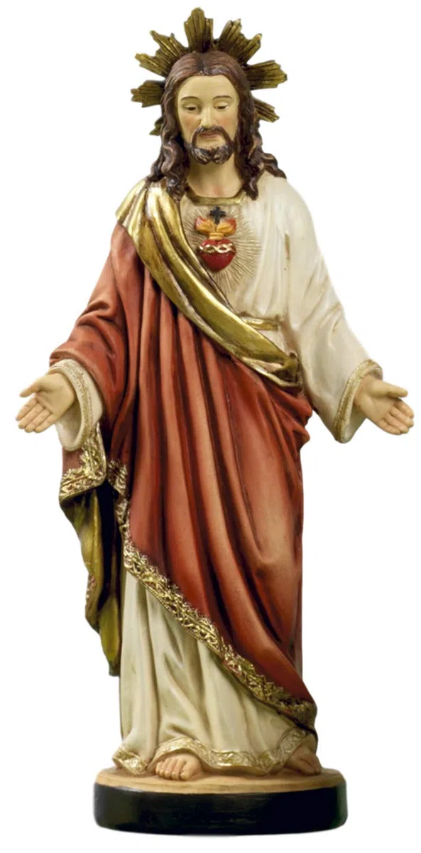 Estatua de Sagrado Corazón de Jesús de Resina PABEN 13 cm